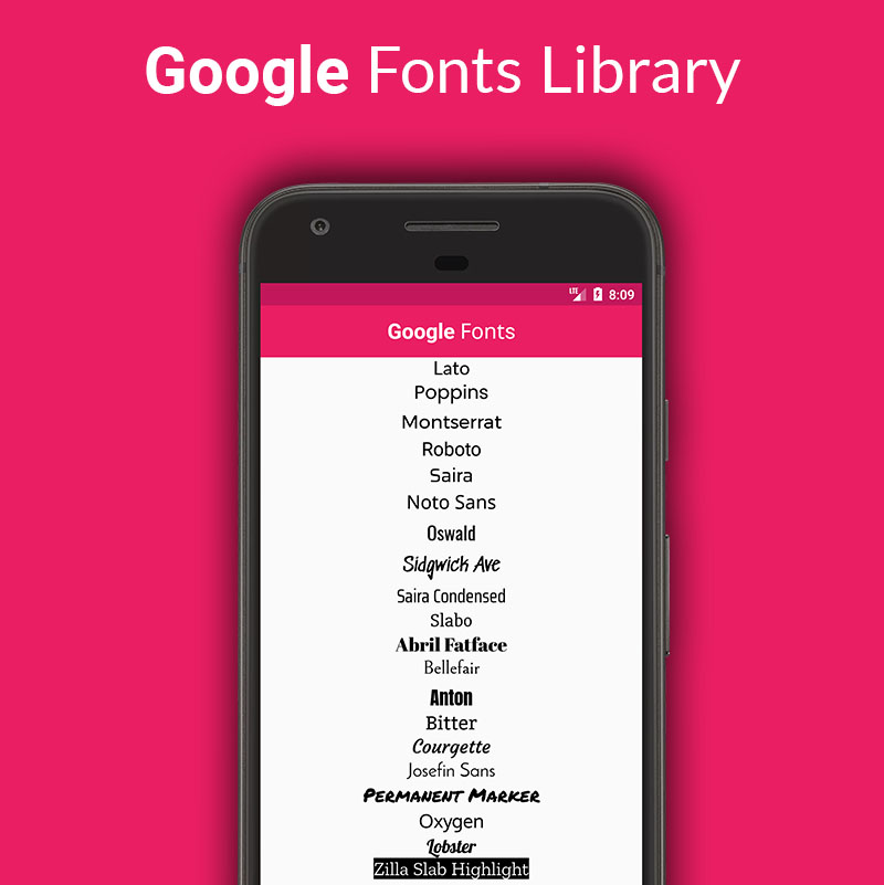 google-fonts-library